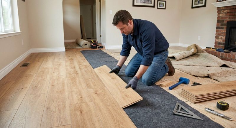 Laminate Floor Remodeling in South Portland, ME