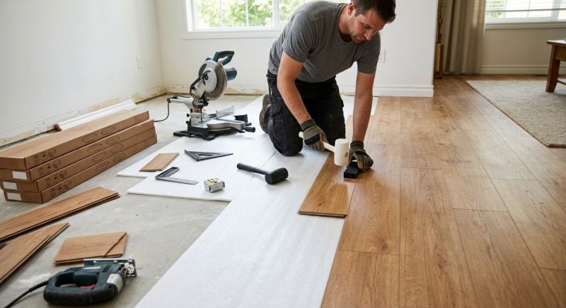Laminate Floor Replacement in Limington, ME