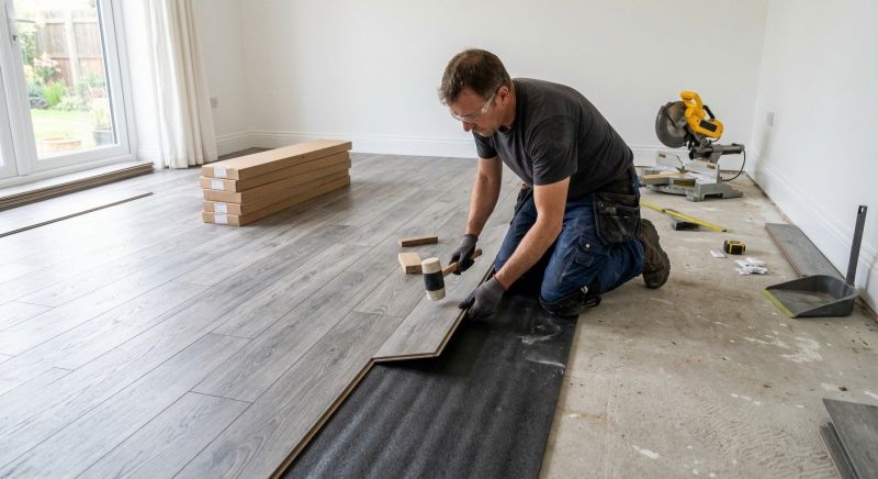 Laminate Floor Replacement in Limington, ME