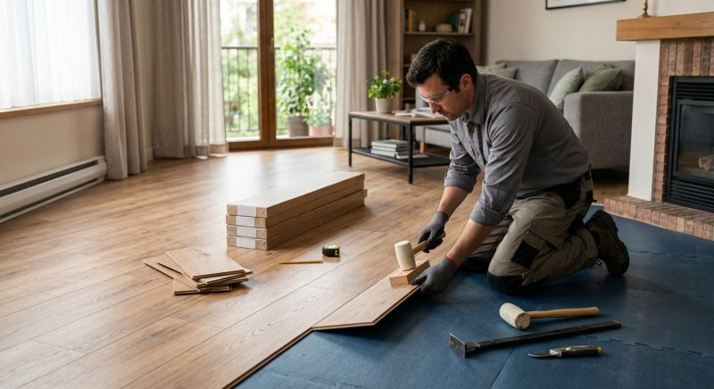 Laminate Floor Replacement in New Gloucester, ME