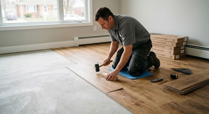 Linoleum Floor Installation in Buxton, ME