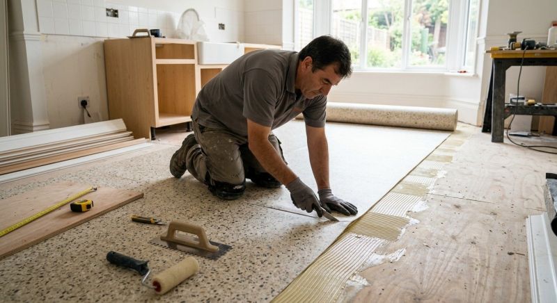 Linoleum Floor Installation in Buxton, ME