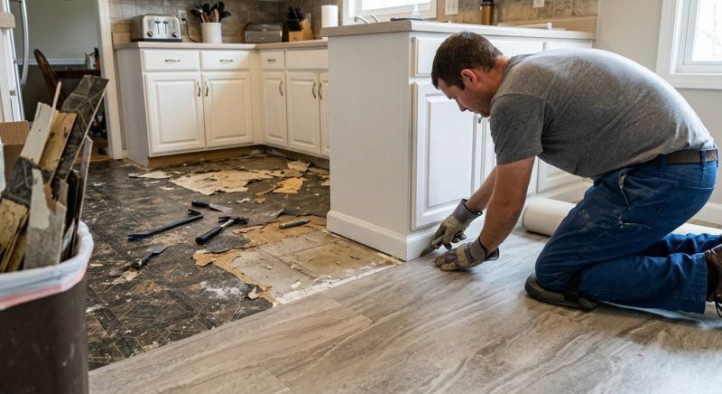 Linoleum Floor Installation in Kennebunk, ME