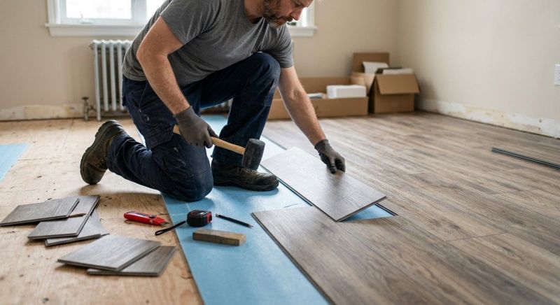 Linoleum Floor Installation in Steep Falls, ME