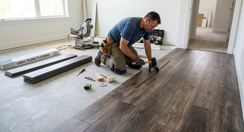 Linoleum Floor Installation in Windham, ME
