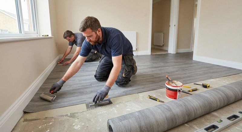 Sheet Linoleum Installation in Saco, ME